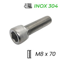 Lục Giác Chìm Đầu Trụ Inox 304 DIN912 M8x70