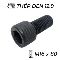Lục Giác Chìm Đầu Trụ Thép Đen 12.9 DIN912 M16x80
