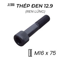 Lục Giác Chìm Đầu Trụ Thép Đen 12.9 DIN912 M16x75 Ren Lửng