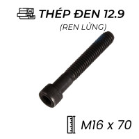 Lục Giác Chìm Đầu Trụ Thép Đen 12.9 DIN912 M16x70 Ren Lửng