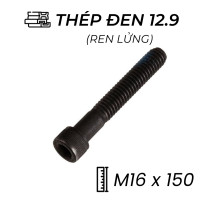 Lục Giác Chìm Đầu Trụ Thép Đen 12.9 DIN912 M16x150 Ren Lửng