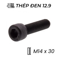 Lục Giác Chìm Đầu Trụ Thép Đen 12.9 DIN912 M14x30
