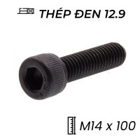 Lục Giác Chìm Đầu Trụ Thép Đen 12.9 DIN912 M14x100