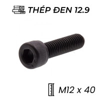 Lục Giác Chìm Đầu Trụ Thép Đen 12.9 DIN912 M12x40