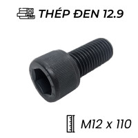 Lục Giác Chìm Đầu Trụ Thép Đen 12.9 DIN912 M12x110