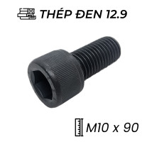 Lục Giác Chìm Đầu Trụ Thép Đen 12.9 DIN912 M10x90