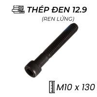 Lục Giác Chìm Đầu Trụ Thép Đen 12.9 DIN912 M10x130 Ren Lửng