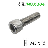 Lục Giác Chìm Mo Inox 304 ISO7380 M3x16