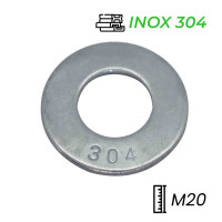 Lông Đền Phẳng Inox 304 DIN125 M20