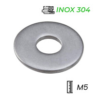 Lông Đền Phẳng Inox 304 DIN125 M5