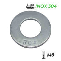 Lông Đền Phẳng Inox 304 DIN125 M6