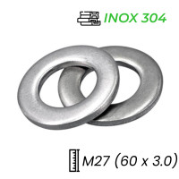 Lông Đền Phẳng Inox 304 M27 (60x3.0)