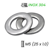 Lông Đền Phẳng Inox 304 M5 (25x1.0)