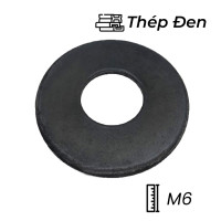 Lông Đền Phẳng Thép Đen DIN125 M6