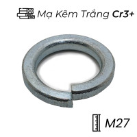 Lông Đền Vênh Thép Mạ Kẽm Trắng Cr3+ DIN127 M27