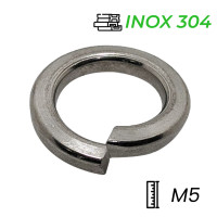 Lông Đền Vênh Inox 304 DIN127 M5