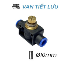 Van Tiết Lưu Khí Nén Thẳng Ø10mm CDC NSFB 10N