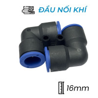 Đầu Nối Nhanh Khí Nén Cong Ø16mm CDC MPUL 16 (Màu Đen)