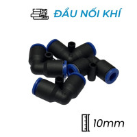 Đầu Nối Nhanh Khí Nén Cong Ø10mm CDC MPUL 10 (Màu Đen)