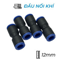Đầu Nối Nhanh Khí Nén Ø12mm CDC MPUC 12 (Màu Đen)
