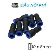 Đầu Nối Nhanh Khí Nén Giảm Ø10x8mm CDC MPG 1008 (Màu Đen)