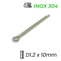 Chốt Chẻ Inox 304 (Chốt Bi) GB91 D1.2x10mm