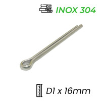 Chốt Chẻ Inox 304 (Chốt Bi) GB91 D1x16mm