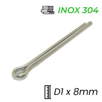 Chốt Chẻ Inox 304 (Chốt Bi) GB91 D1x8mm