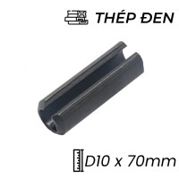 Chốt Ống DIN1481 Thép 65Mn Đen D10x70mm (10Cái/Bịch)