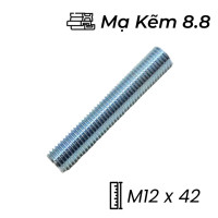 Guzong Thép Mạ Kẽm 8.8 M12x42