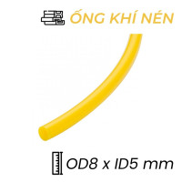 Ống Dẫn Khí PU Màu Vàng OD8 x ID5 mm CDC PU 0850 (100m)
