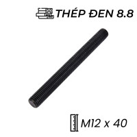 Guzong Thép Đen 8.8 M12x40