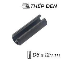 Chốt Ống DIN1481 Thép 65Mn Đen D6x12mm