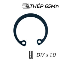 Phe Gài Lỗ Thép 65Mn DIN472 D17x1.0 (25Cái/Bịch)