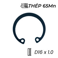 Phe Gài Lỗ Thép 65Mn DIN472 D16x1.0 (25Cái/Bịch)