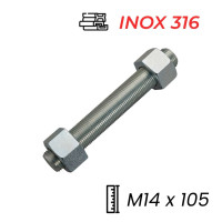 Guzong Inox 316 M14x105