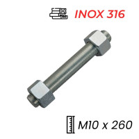 Guzong Inox 316 M10x260