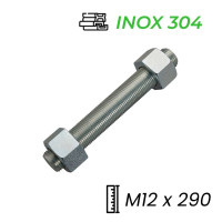 Guzong Inox 304 M12x290
