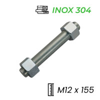 Guzong Inox 304 M12x155