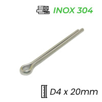 Chốt Chẻ Inox 304 (Chốt Bi) GB91 D4x20mm