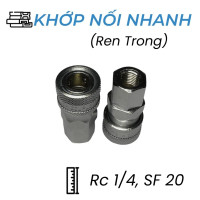 Khớp Nối Nhanh Khí Nén Bi Cái Ren Trong Rc1/4 CDC SF 20