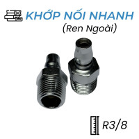 Khớp Nối Nhanh Khí Nén Đực Ren Ngoài R3/8 CDC PM 30