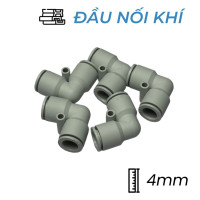 Đầu Nối Nhanh Khí Nén Cong Ø4mm CDC MPUL 04-W (Màu Trắng)