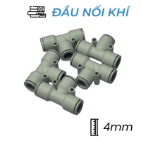 Đầu Nối Nhanh Khí Nén Chữ T Ø4mm CDC MPUT 04-W (Màu Trắng)