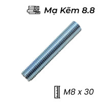 Guzong Thép Mạ Kẽm 8.8 M8x30