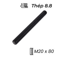 Guzong Thép Đen 8.8 M20x80