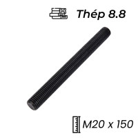 Guzong Thép Đen 8.8 M20x150