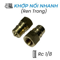 Khớp Nối Nhanh Khí Nén Đồng Đực Ren Trong Rc1/8 CDC SP P01
