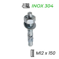 Tắc Kê Nở 3 Cánh Thép Mạ Kẽm M12x150