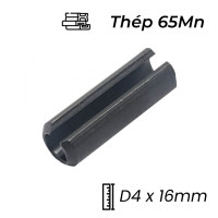 Chốt Ống DIN1481 Thép 65Mn Đen D4x16mm